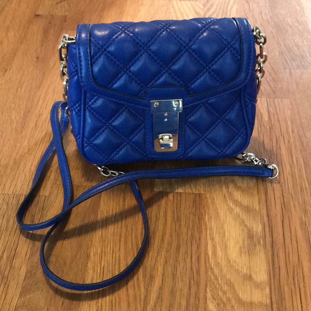 Banana Republic royal blue quilted crossbody